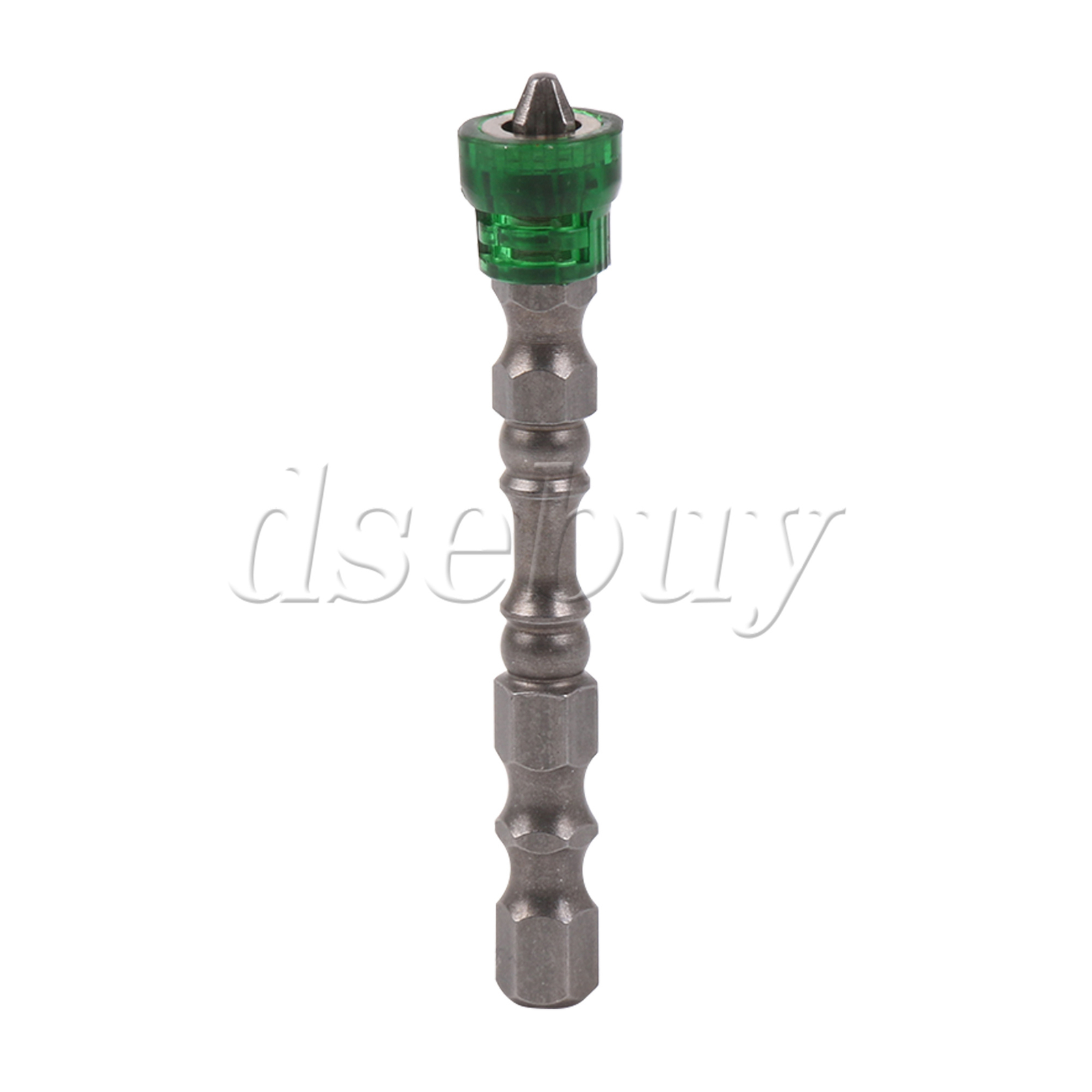 25PCS Green Magnetic Collar Design S2 Steel Screwdriver Bit w/ 1/4″ Hex Shank
