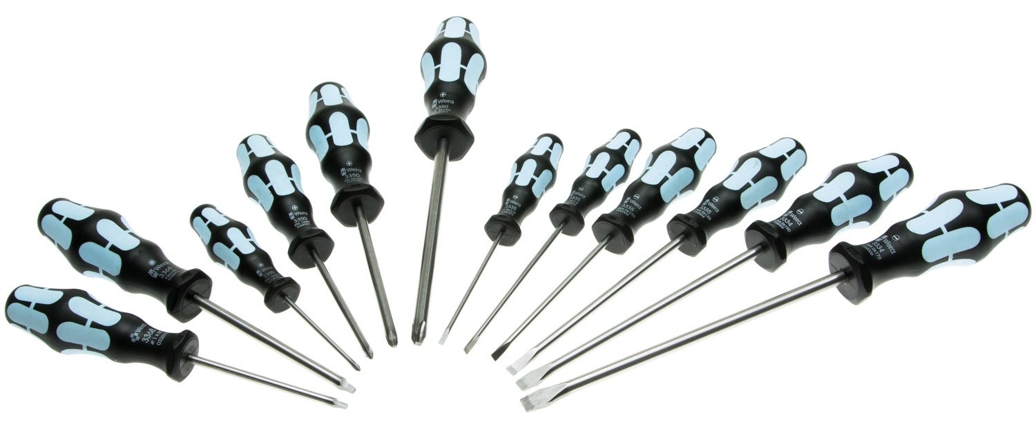 Wera Tools 3334 12 Piece Stainless Steel Screwdriver Set Home Improvement 107…