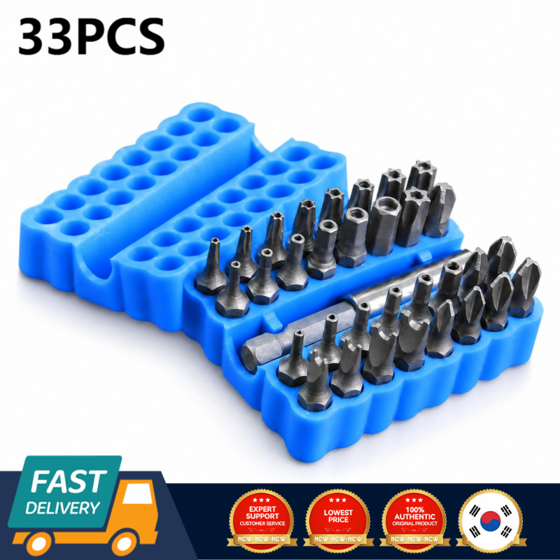 33Pcs Tamper Proof Torx Bit Set Security Star Hex Spanner Tri Wing Driver
