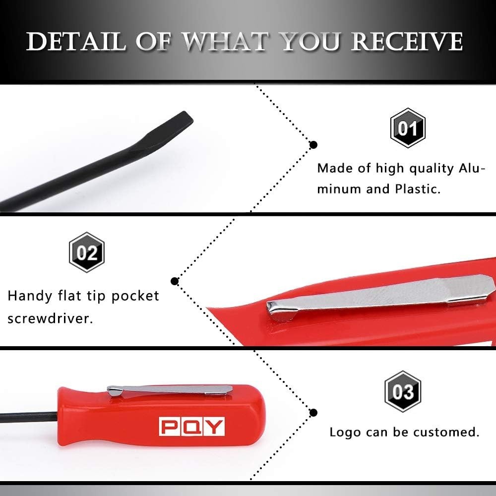 Durable Pocket Magnetic Screwdriver & Pry Bar – Handy for Home Improvement