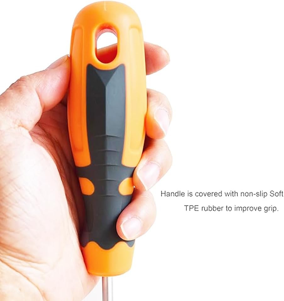 Extra Long Cross Phillips Slotted Screwdriver 6 x 100 mm Magnetic Screwdriver