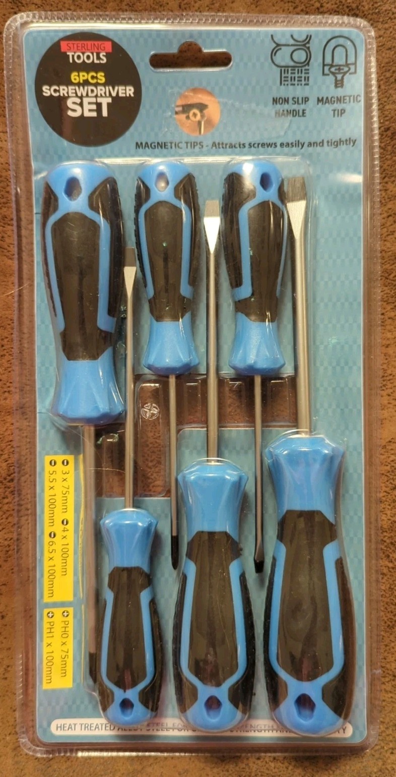 Sterling Tools 6 Piece Magnetic Screwdriver Set