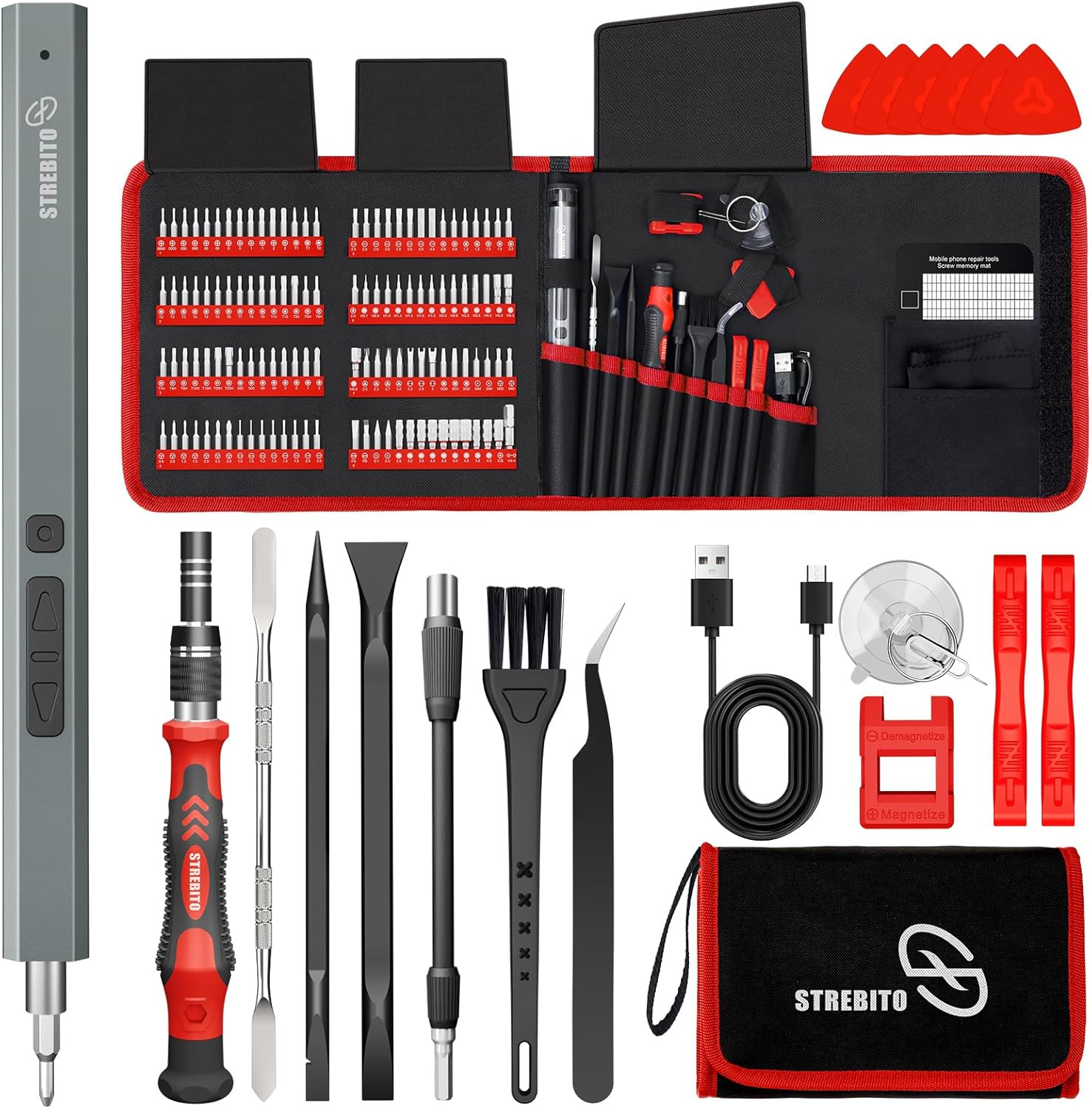 Electric Screwdriver, 144-In-1 Precision Screwdriver Set, 120 Magnetic