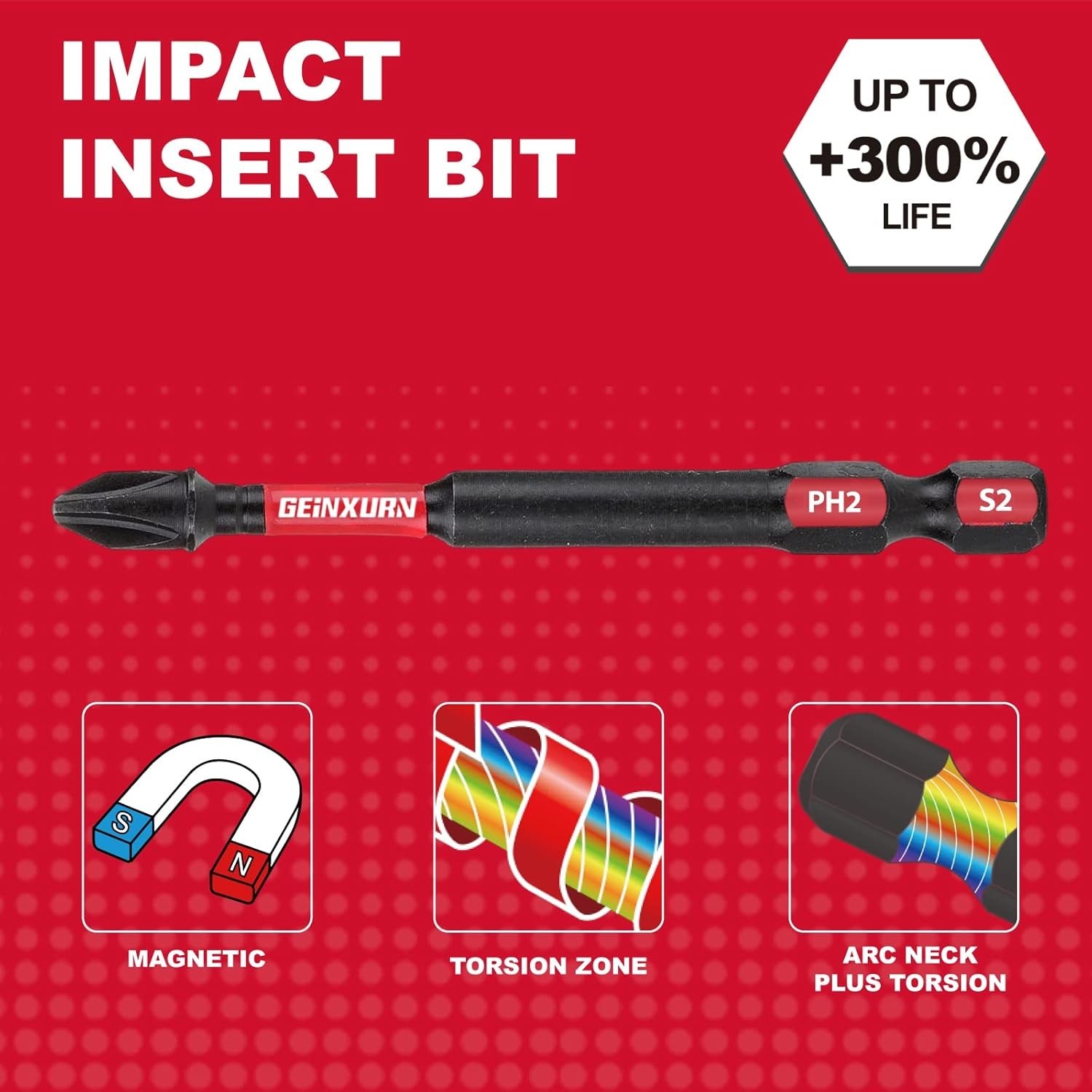 Versatile 30-Pack 3-Inch Impact-Resistant PH2 Driver Bits Set for Woodworking