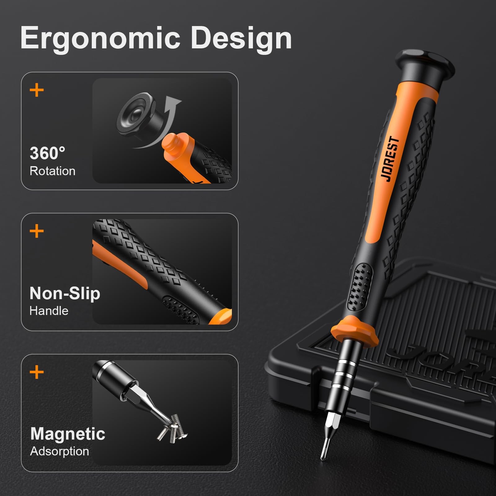 JOREST Small Precision Screwdriver Set with Torx Triwing Phillips, Mini Repair T