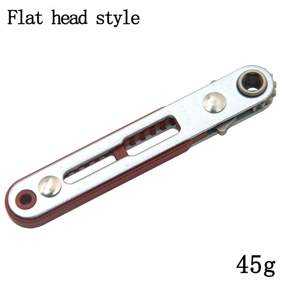 1 pc Mini Ratchet Screwdriver Bidirectional Elbow Wrench Flat Slotted Tool