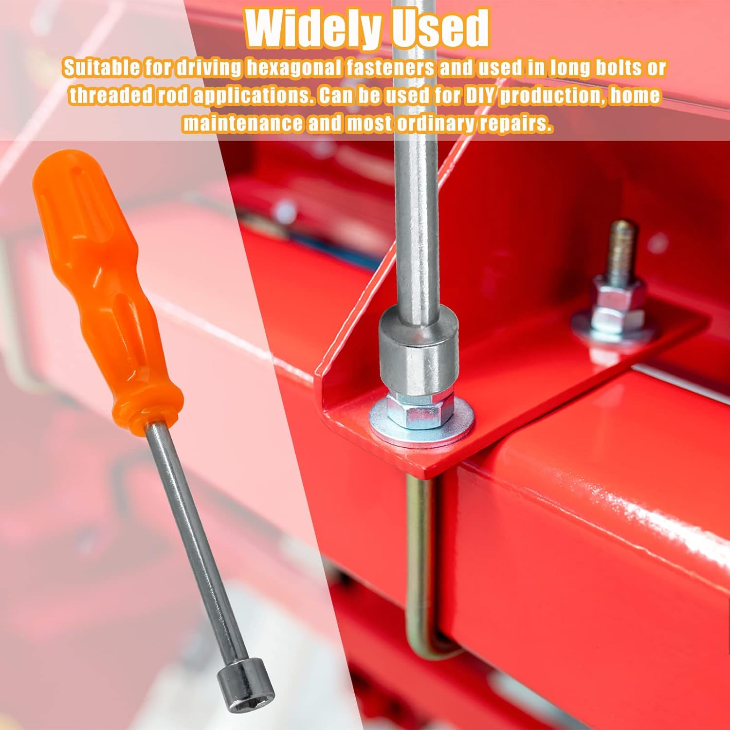 7Mm Socket Wrench Screwdriver, High-Carbon Steel Hexagon Nut Driver Non-Magnetic