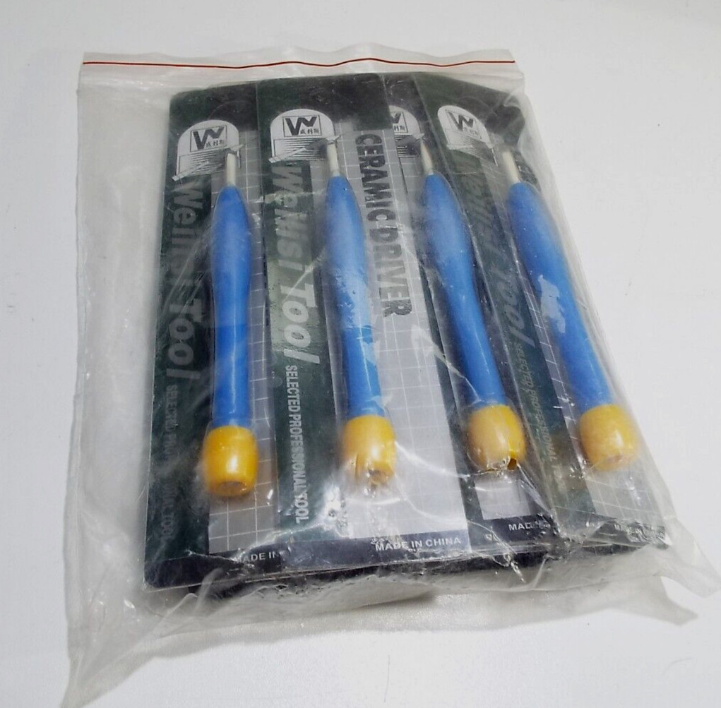 10 Ceramic Tuning alignment slotted Screw driver Non conductive Non magnetic ESD