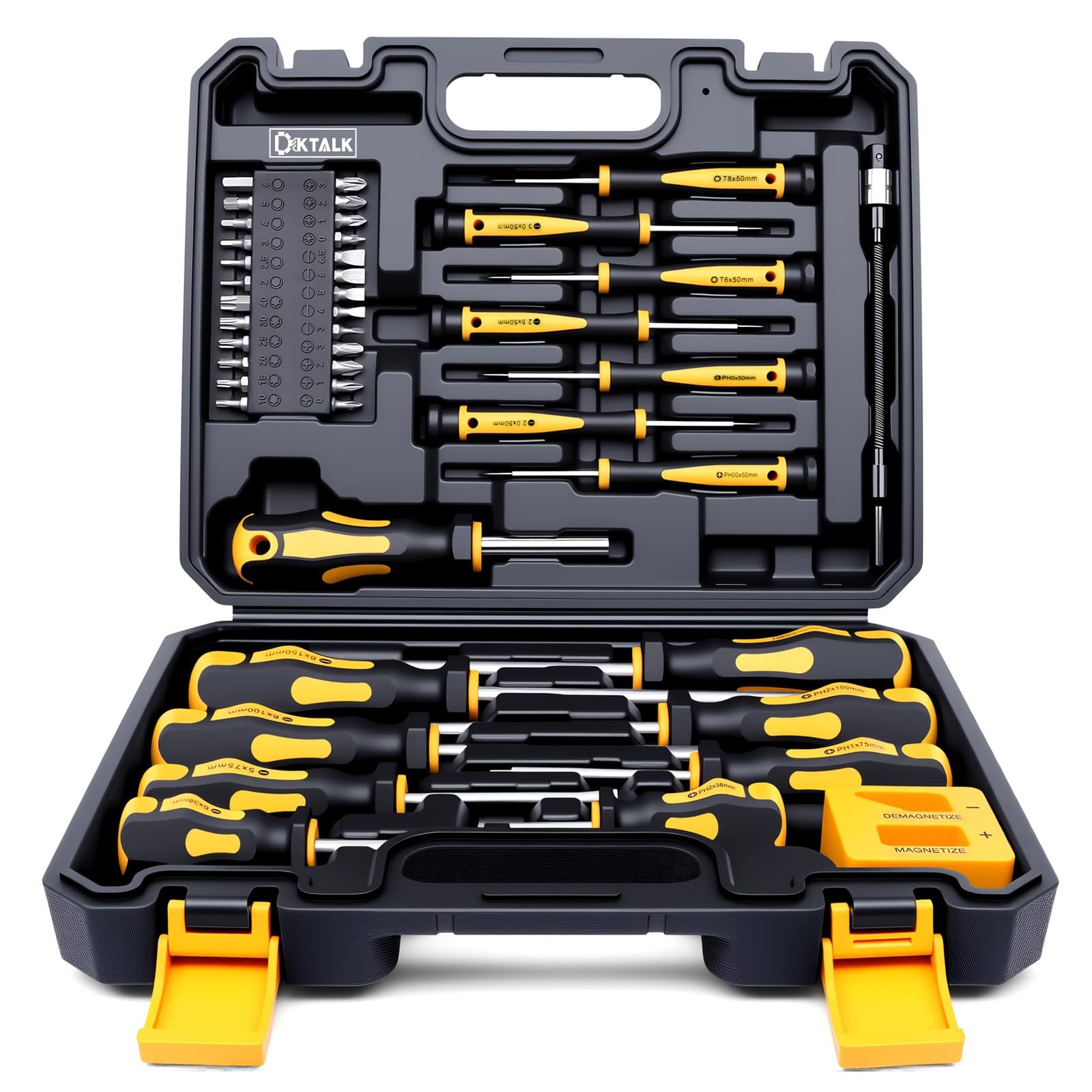Magnetic Screwdriver Set with Case, All-in-One Repair Tool Kit for Everyday H…