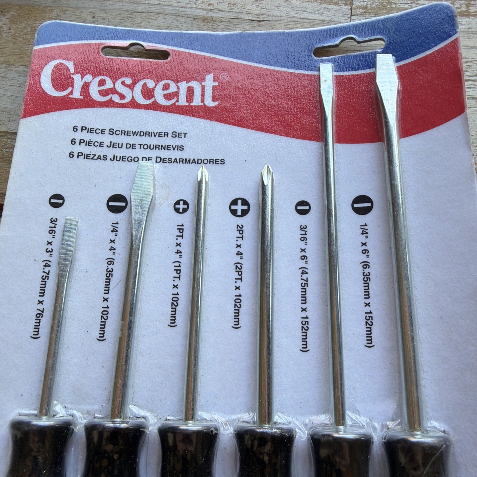 6-pc. CRESCENT TOOLS PHILLIPS & SLOTTED SCREWDRIVER SET, LCC1006MP