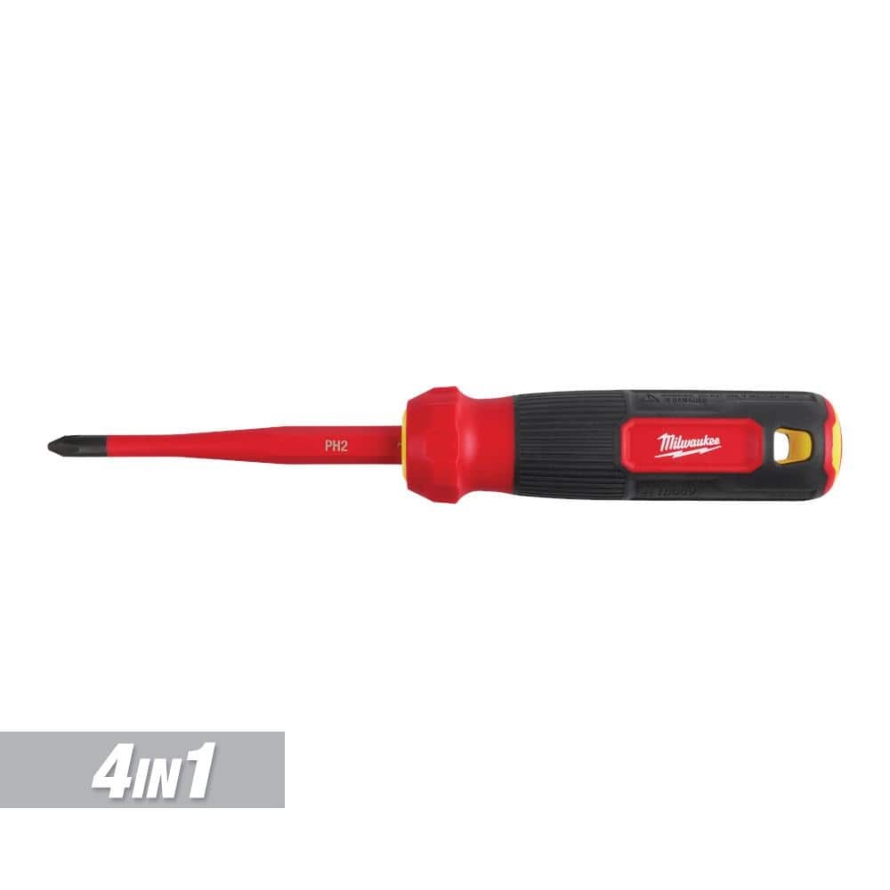 Milwaukee 4-in-1 1000V Insulated Slim-Tip Multi-Bit Screwdriver