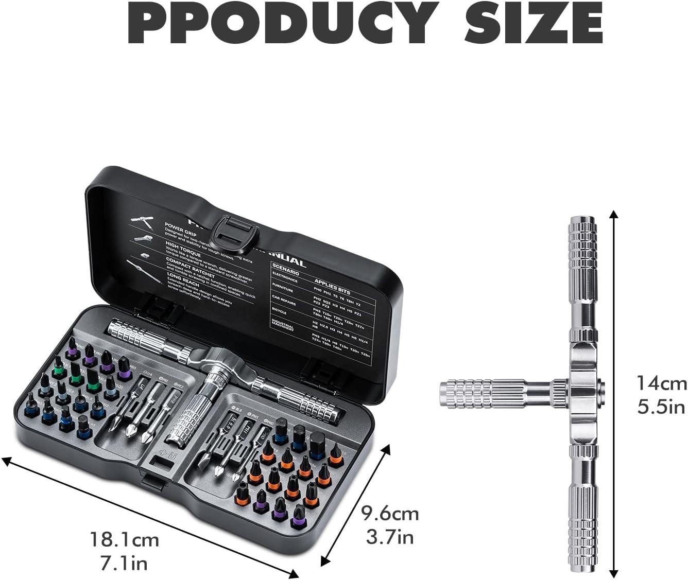S2 Steel 40 in 1 Screwdriver Set with Magnetic Tip – Ultimate DIY Companion