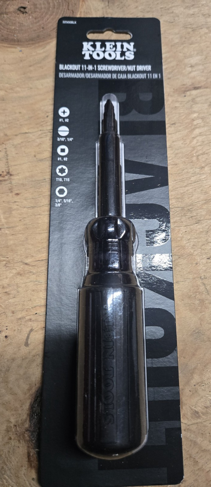 Rare Klein Tools Blackout Limited 11-in-1 Screwdriver Nut Driver 32500BLK