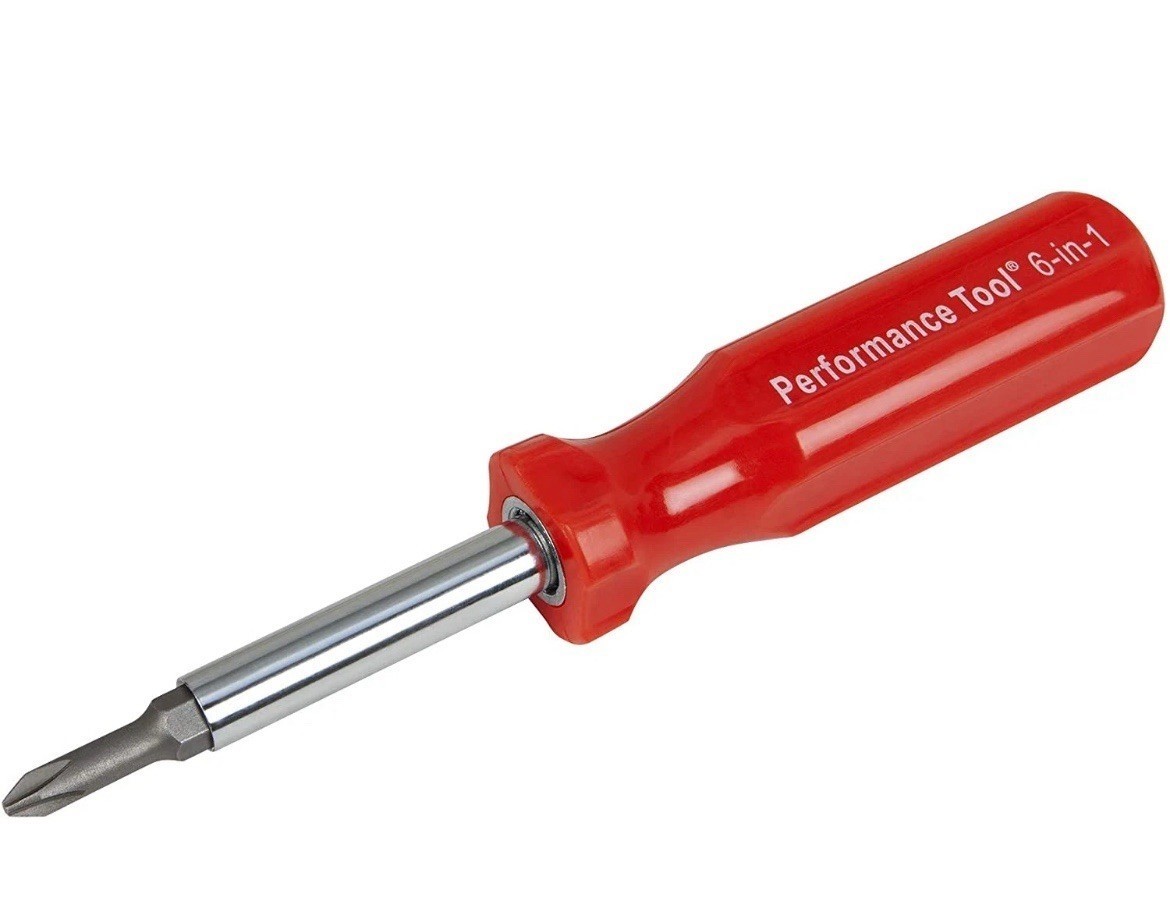 W975 6-In-1 Quick Change Screwdriver with Hex Torque Handle, Chrome Vanadium Ste