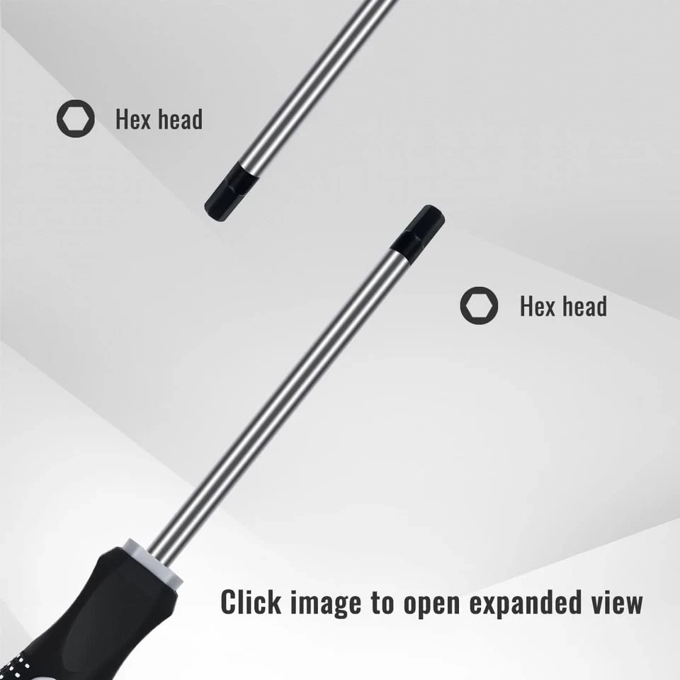 Hex Allen Wrench Screwdriver Set (10 Pack in Precision & Standard Metric Sizes 0