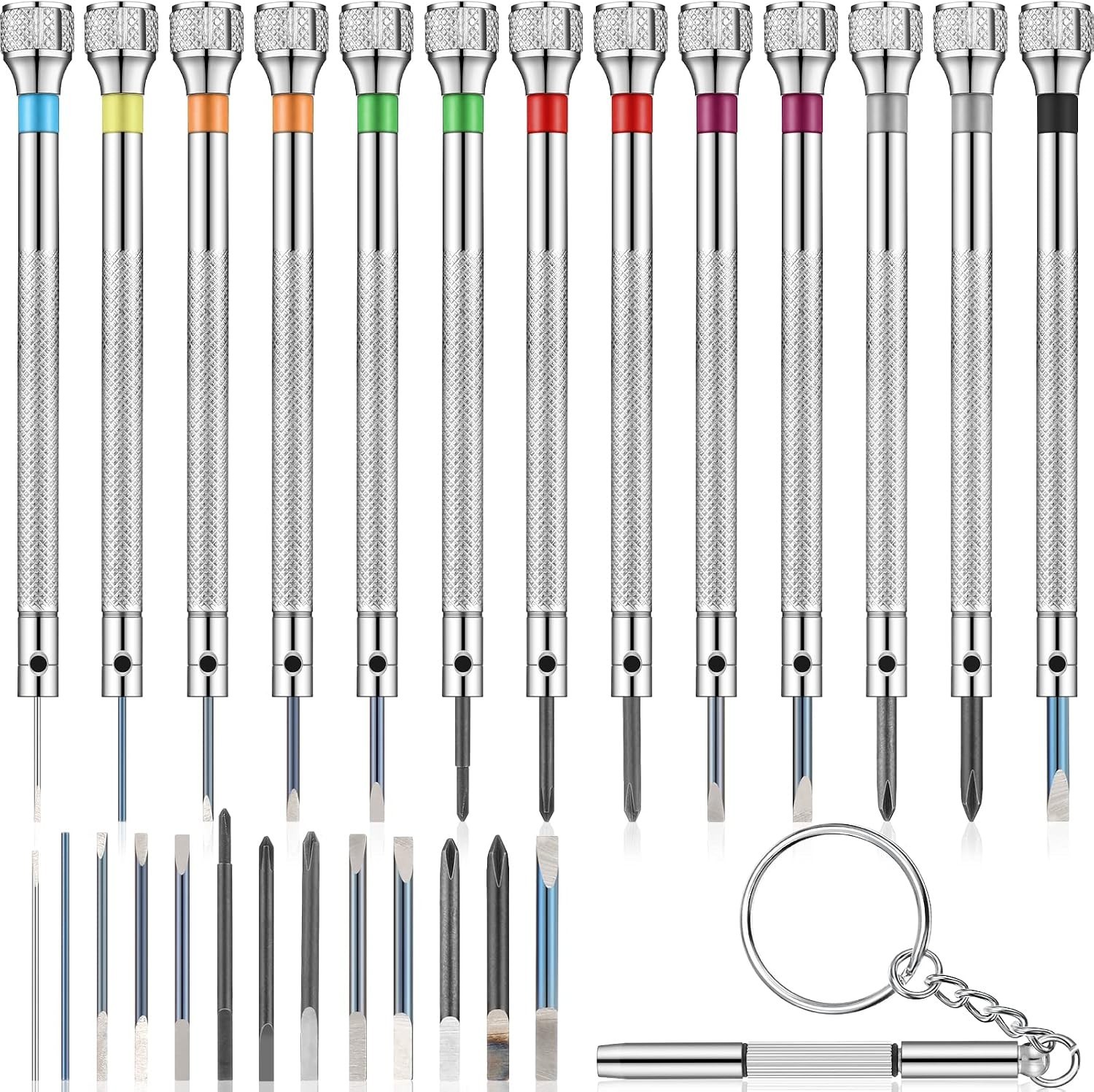 Luxury 13-Pc High-Carbon Steel Watch Screwdriver Set for Precision Repairs