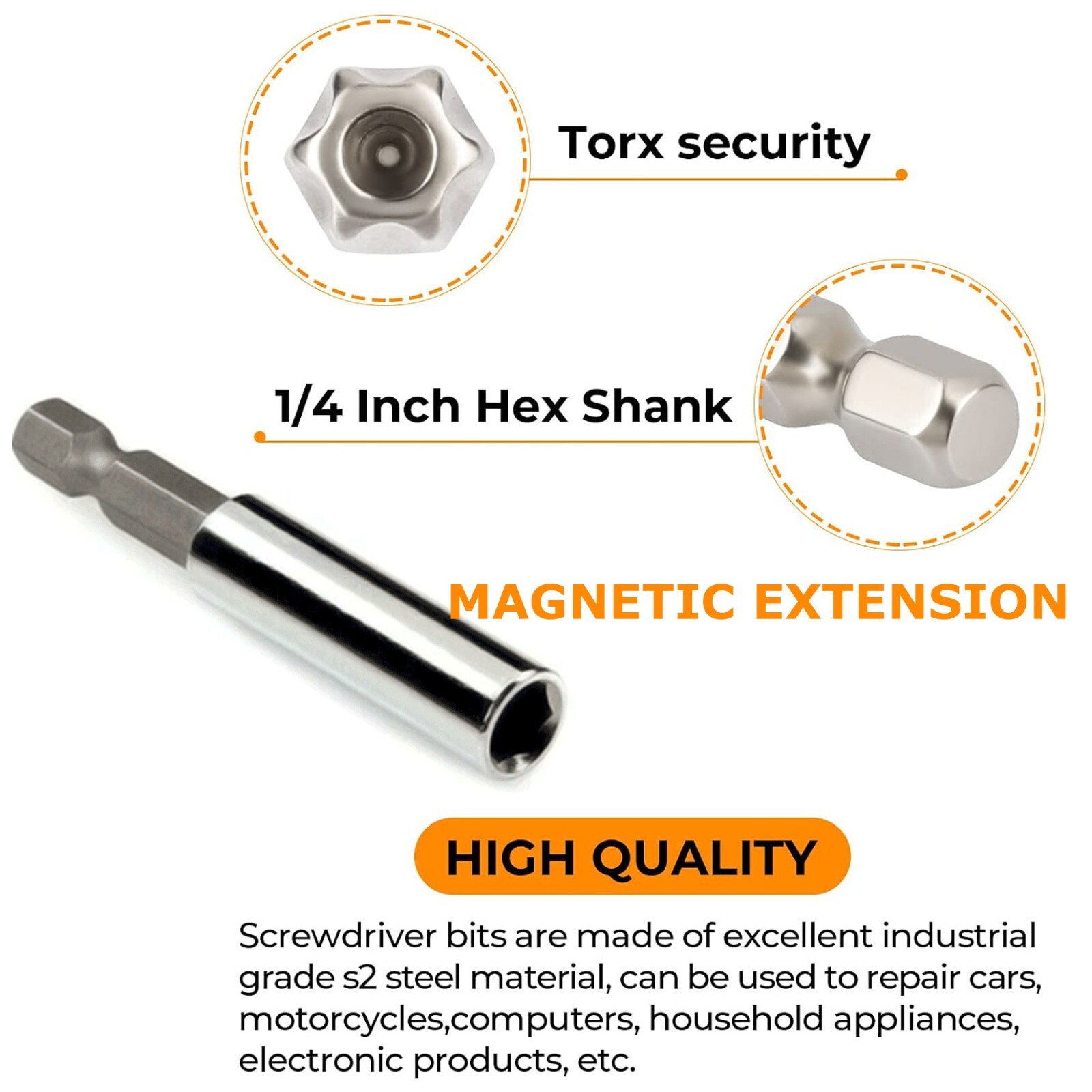 Security Tamper Proof Bit Set 33pc Torq Torx Hex Star Spanner Tri Wing Screwdriv