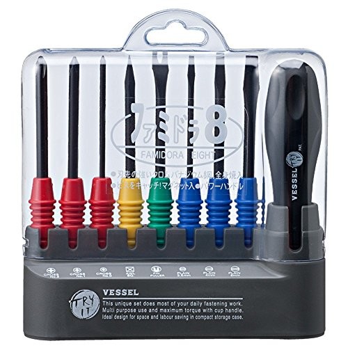 TD800 Vessel Japan 8 Pieces Screwdriver Set Famidora Td800 Driver Famidra