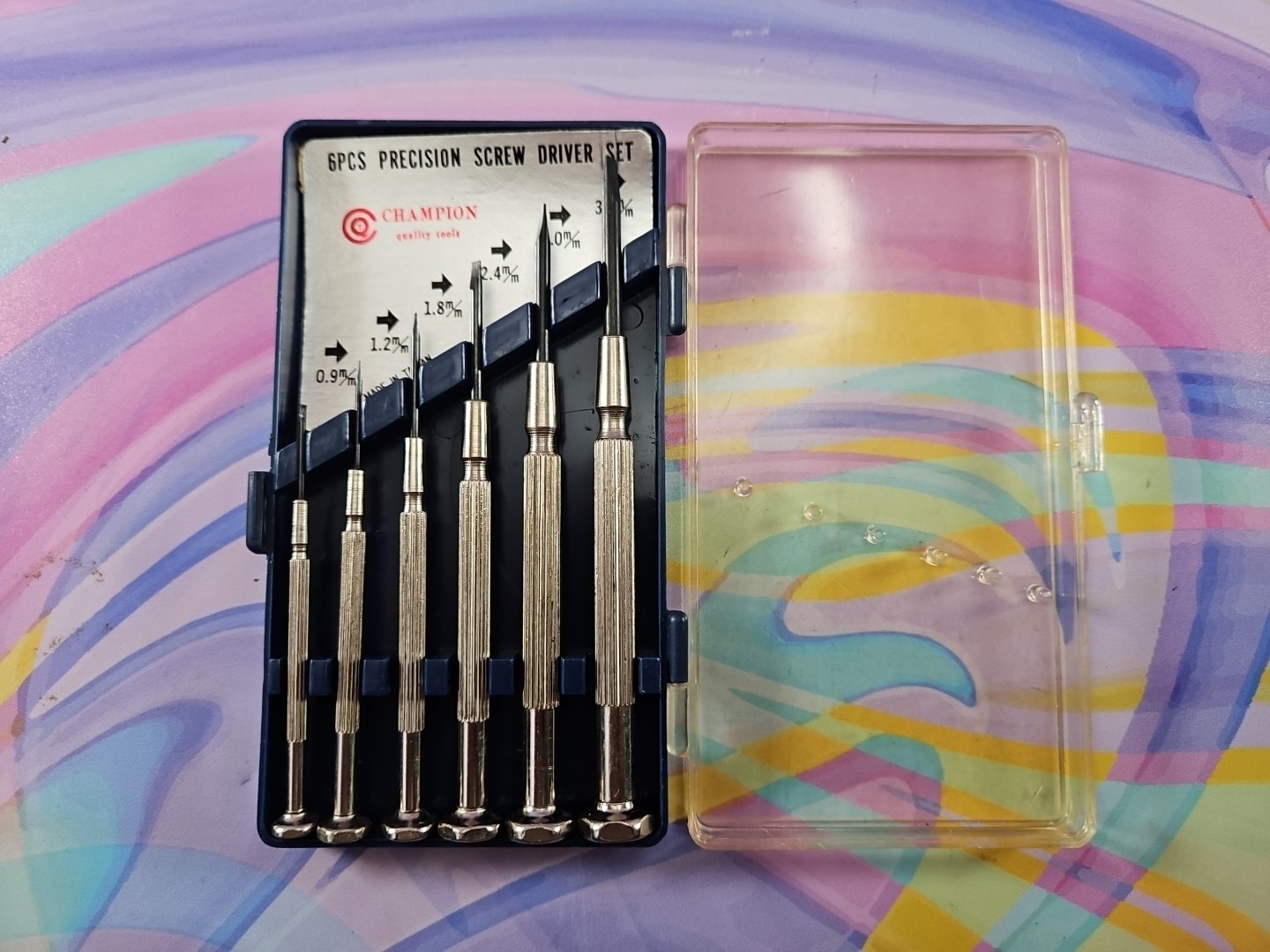 Champion Quality Tools 6 Pc. Precision Screwdriver Set Vintage w/Case