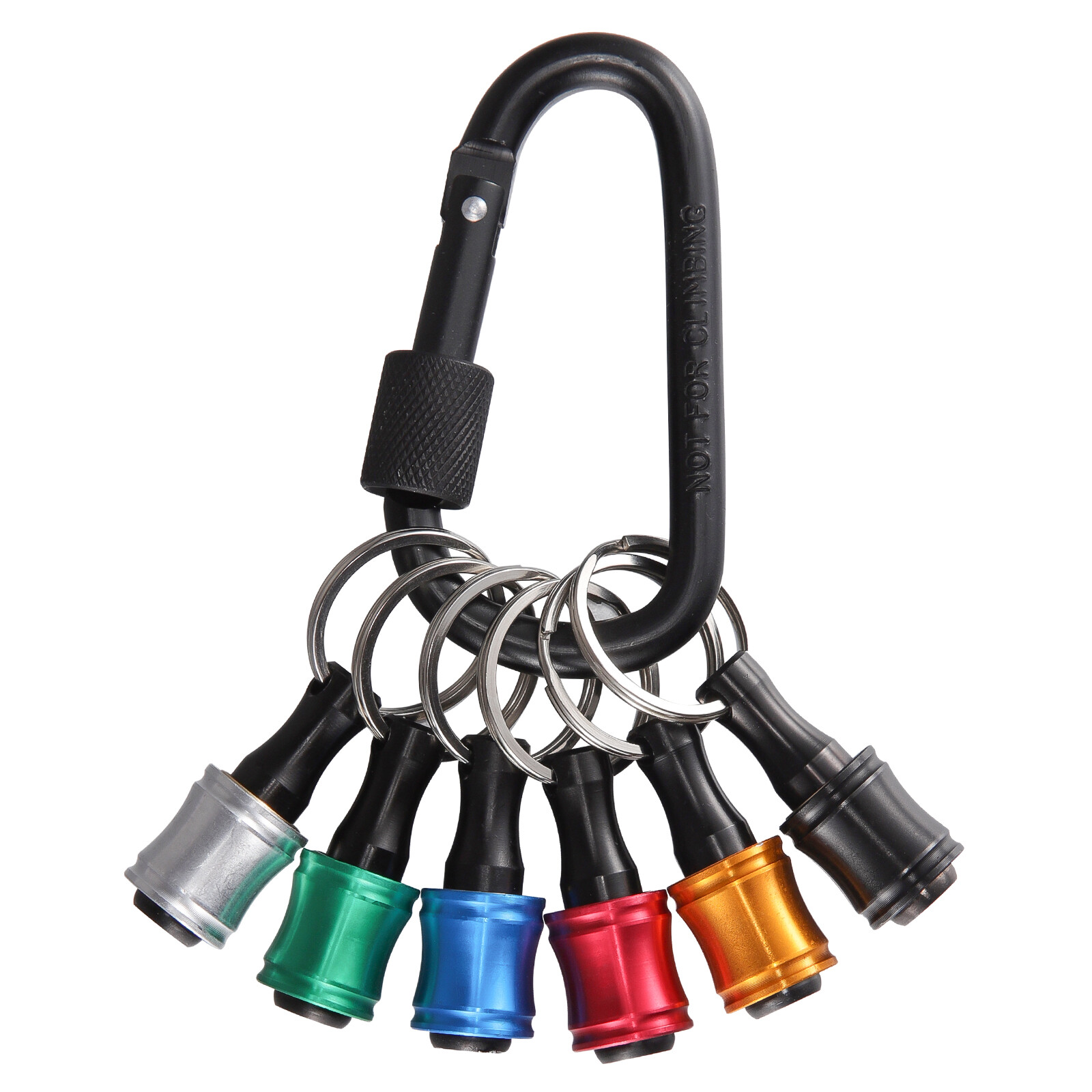 7Pcs 1/4″ Screwdriver Drill Bit Holder Bits Set Hex Shank Quick Release Keychain