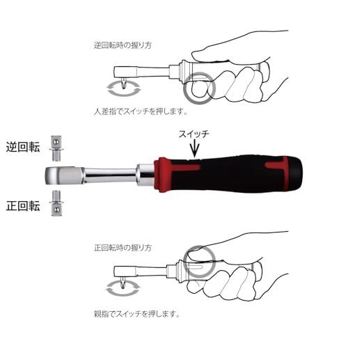 VESSEL 400ER3 Cordless Electric Slim Ratchet 400rpm USB‑C Next Gen Ratchet New