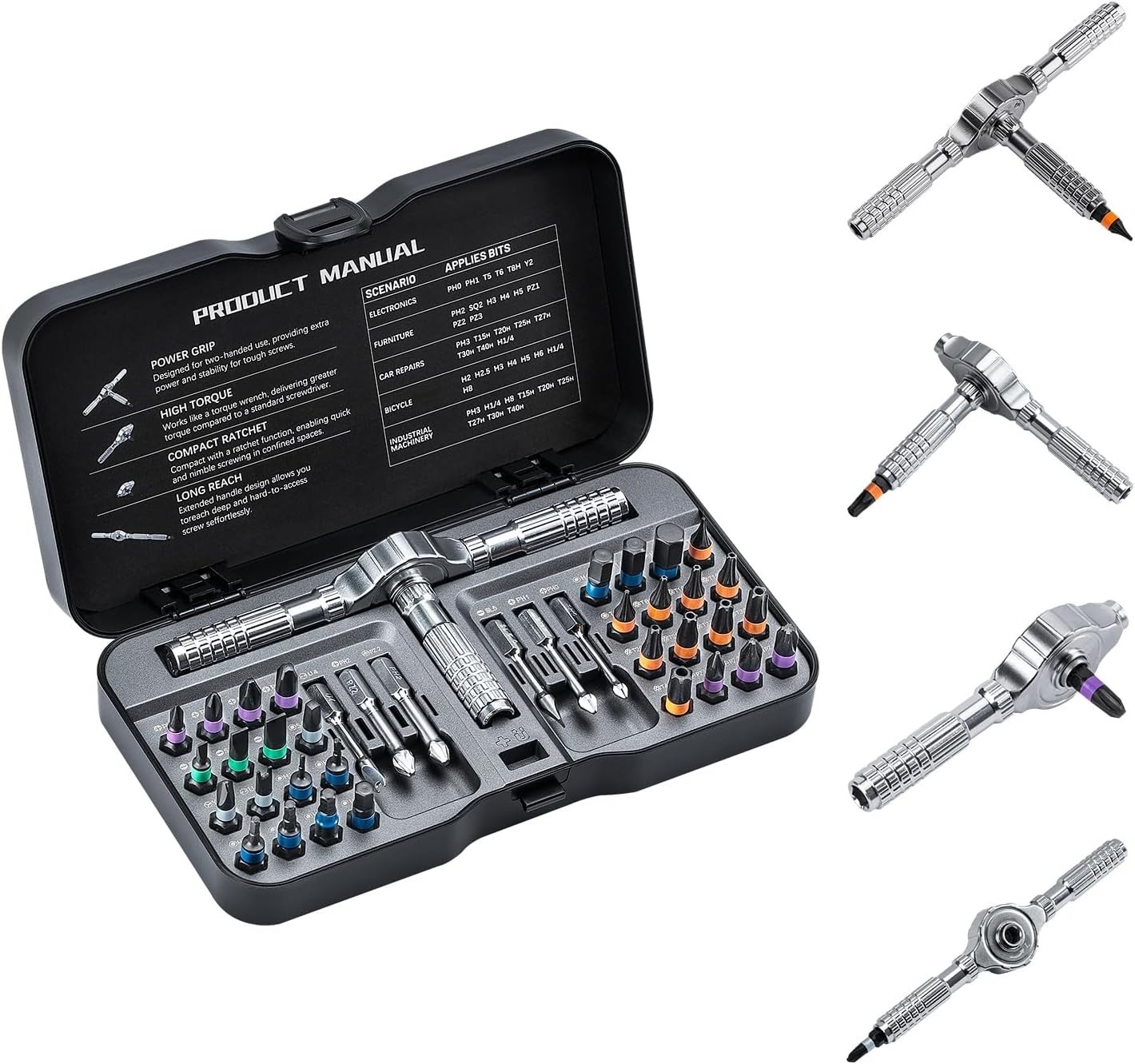 S2 Steel 40 in 1 Screwdriver Set with Magnetic Tip – Ultimate DIY Companion