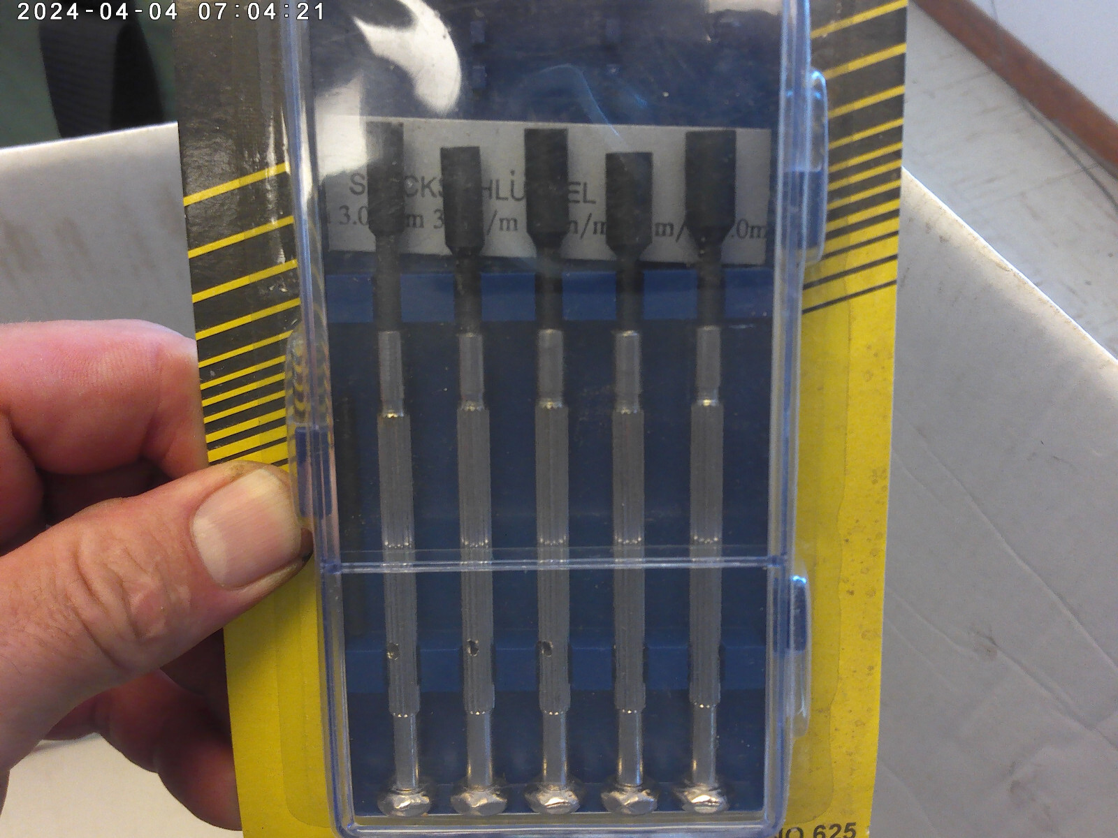 1990’s vintage 5 pc mini nut driver set all metal NEW old stock (China)