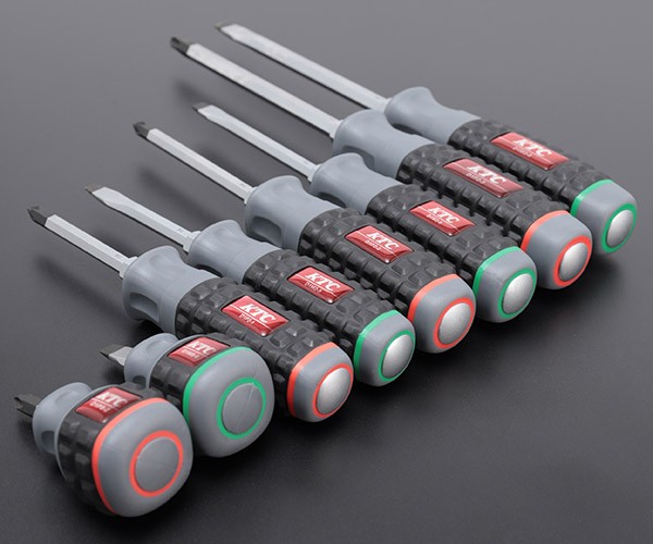 KTC TPMD18 Resin Grip Screwdriver Set 8-Piece Thru-Tang Type Japan Woodworking