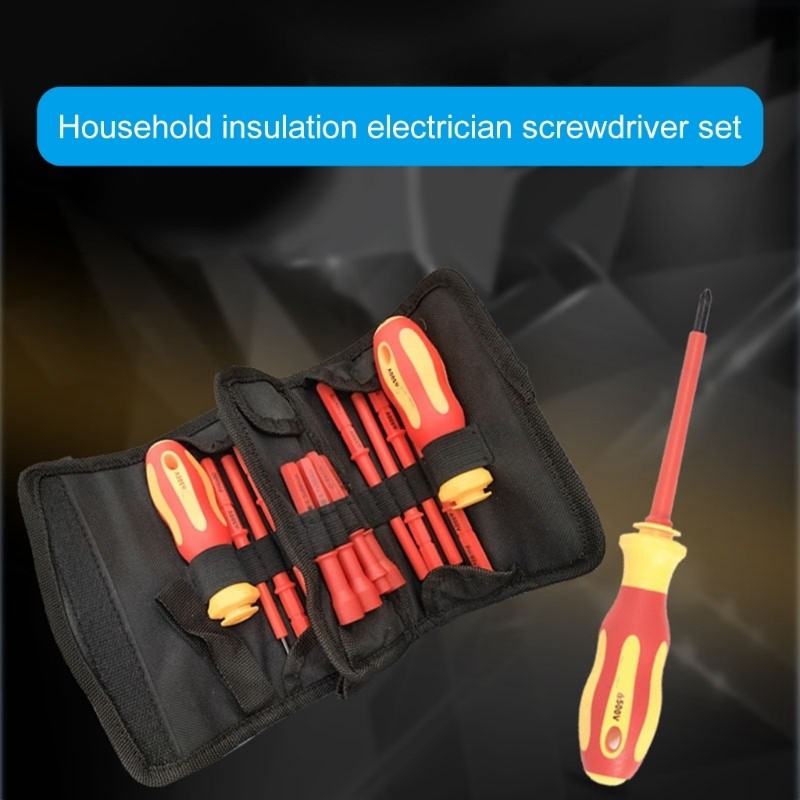 18Pieces Insulated Screwdriver Set for Everyday Repair Tasks Comfortable Handle