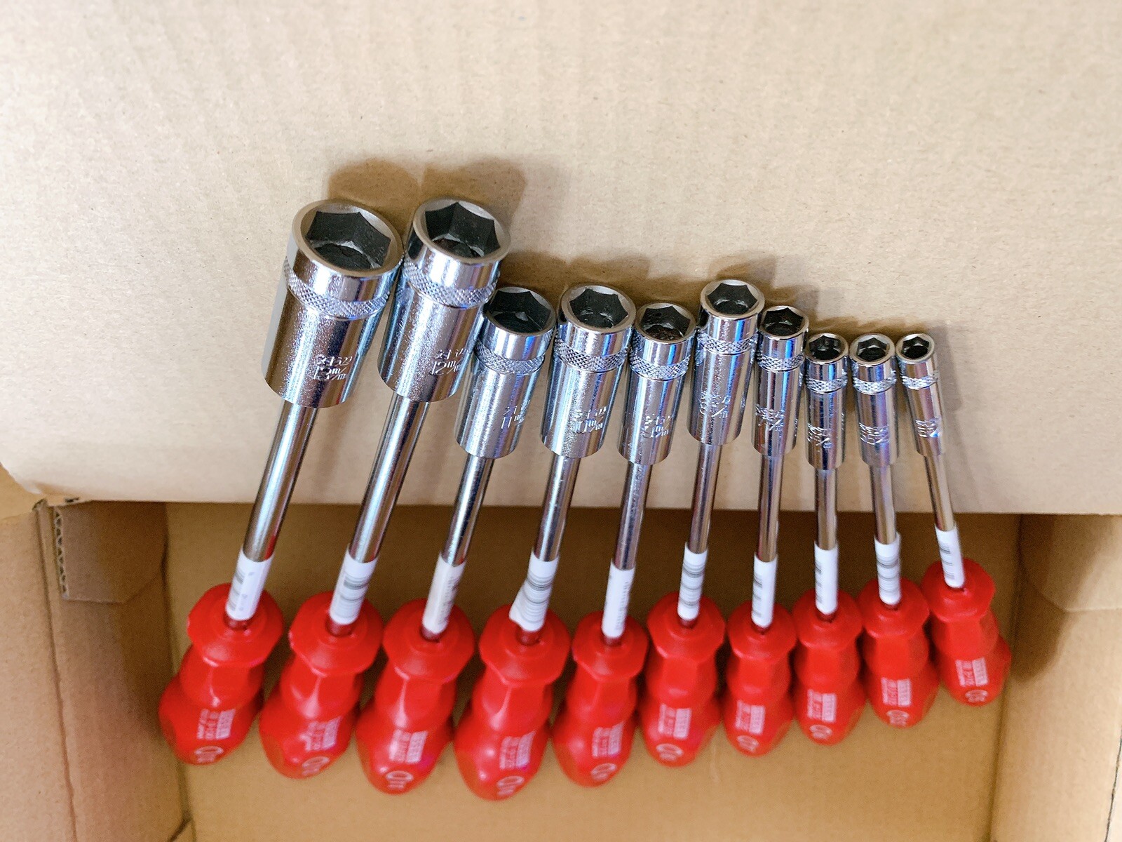 Vessel 4100 Power Socket nut driver 10 piece set Hexagon 5mm-13mm made in Japan