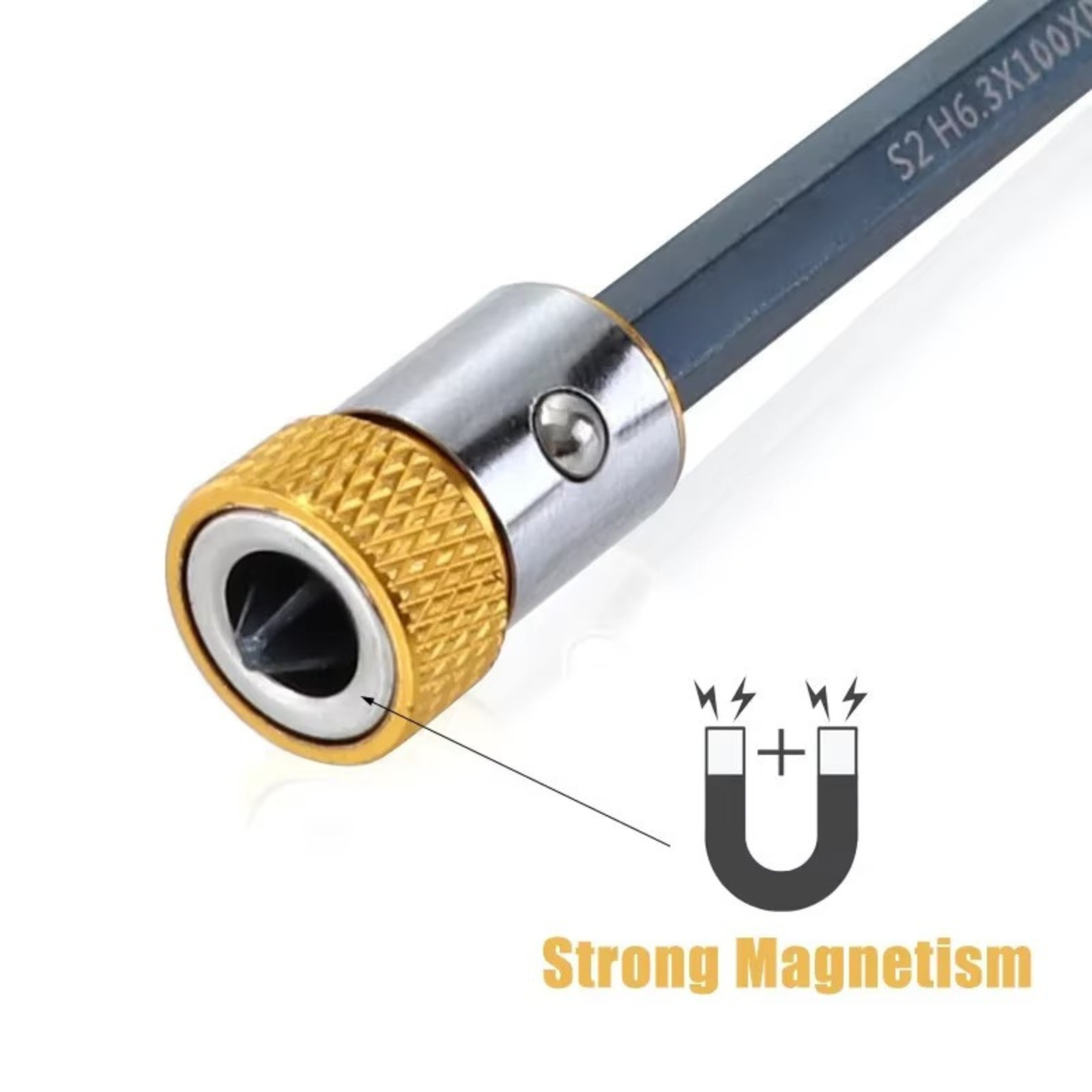 ✅ Magnetic Screwdriver Bit Holder Pivoting Tip Screwdriver Head Magnetizer Tool✅