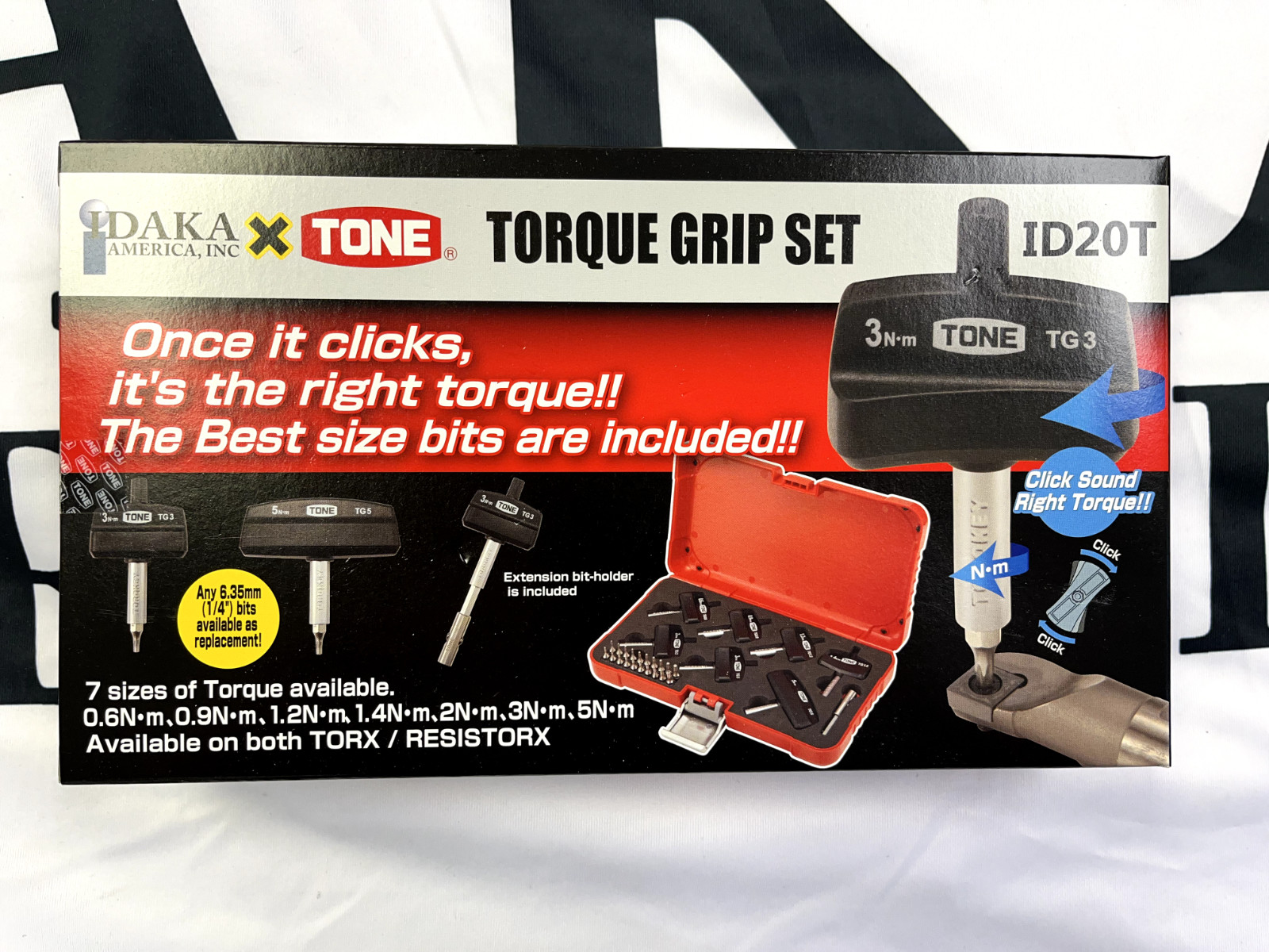 TONE TGS20 Torq Grip Set plus Magnetic Flashlight (LT04MGC)