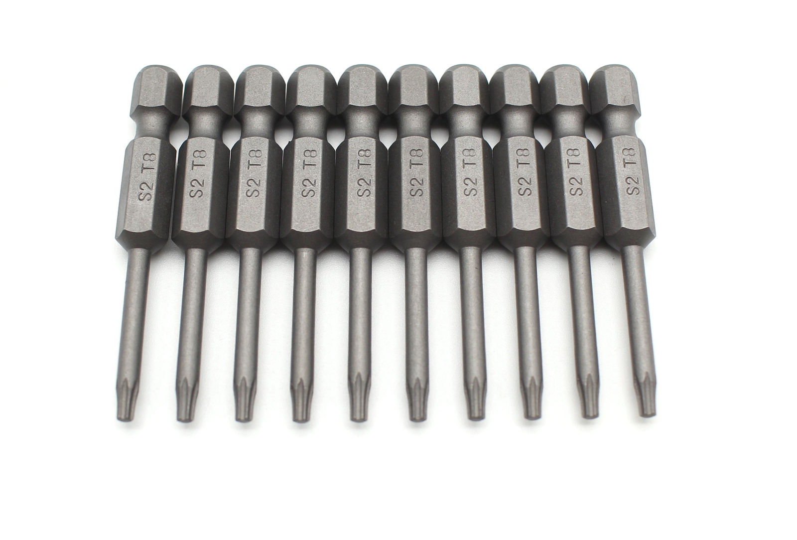 TEMO 10pc T6-T25 Torx Star 6 Point Reduced Round Shaft Screwdriver Insert Bits