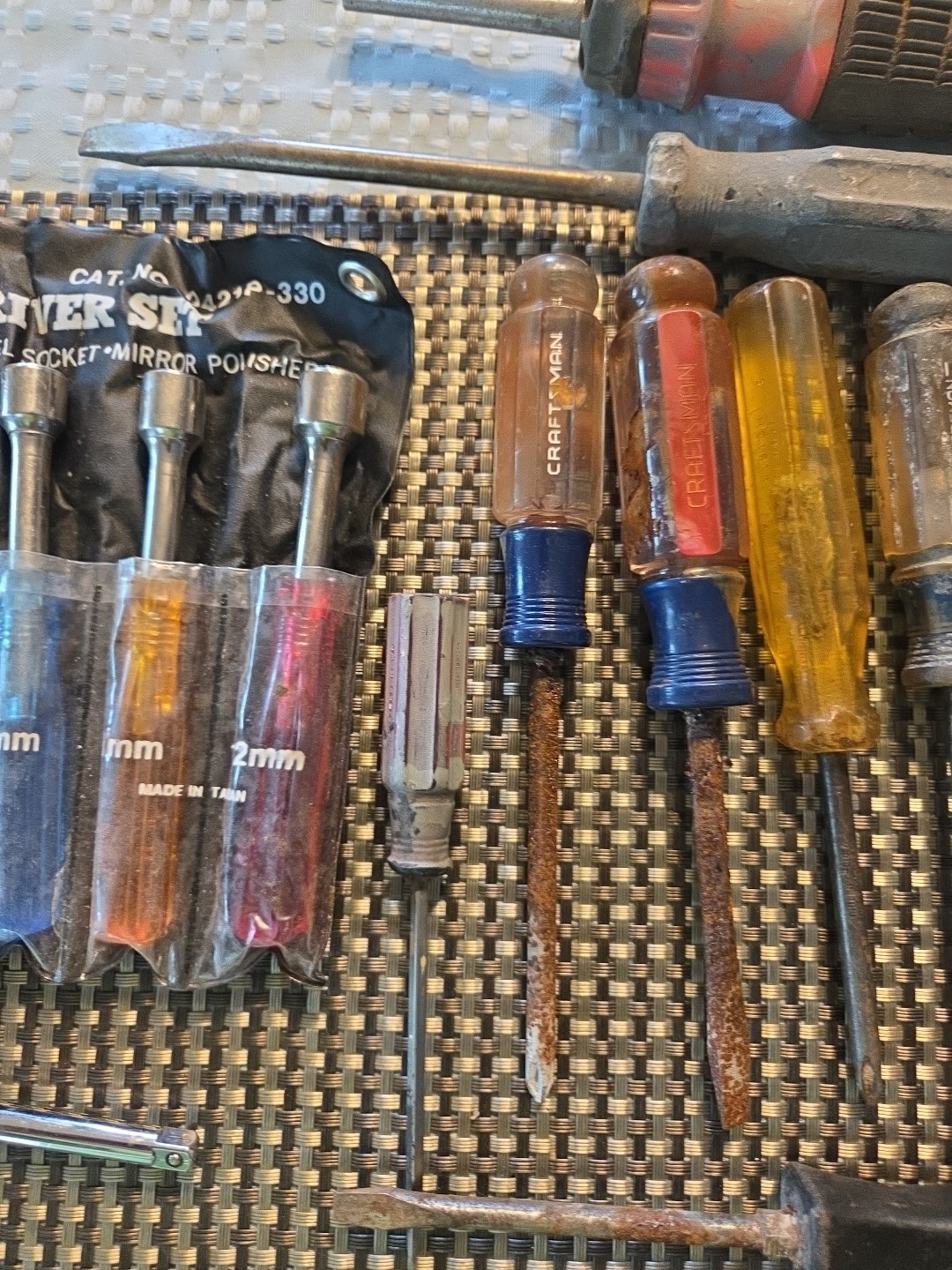 MECHANIC Nut Driver Set Chrome Crv Taiwan 7 Piece Metric 5 – 12 Mm Screwdriver