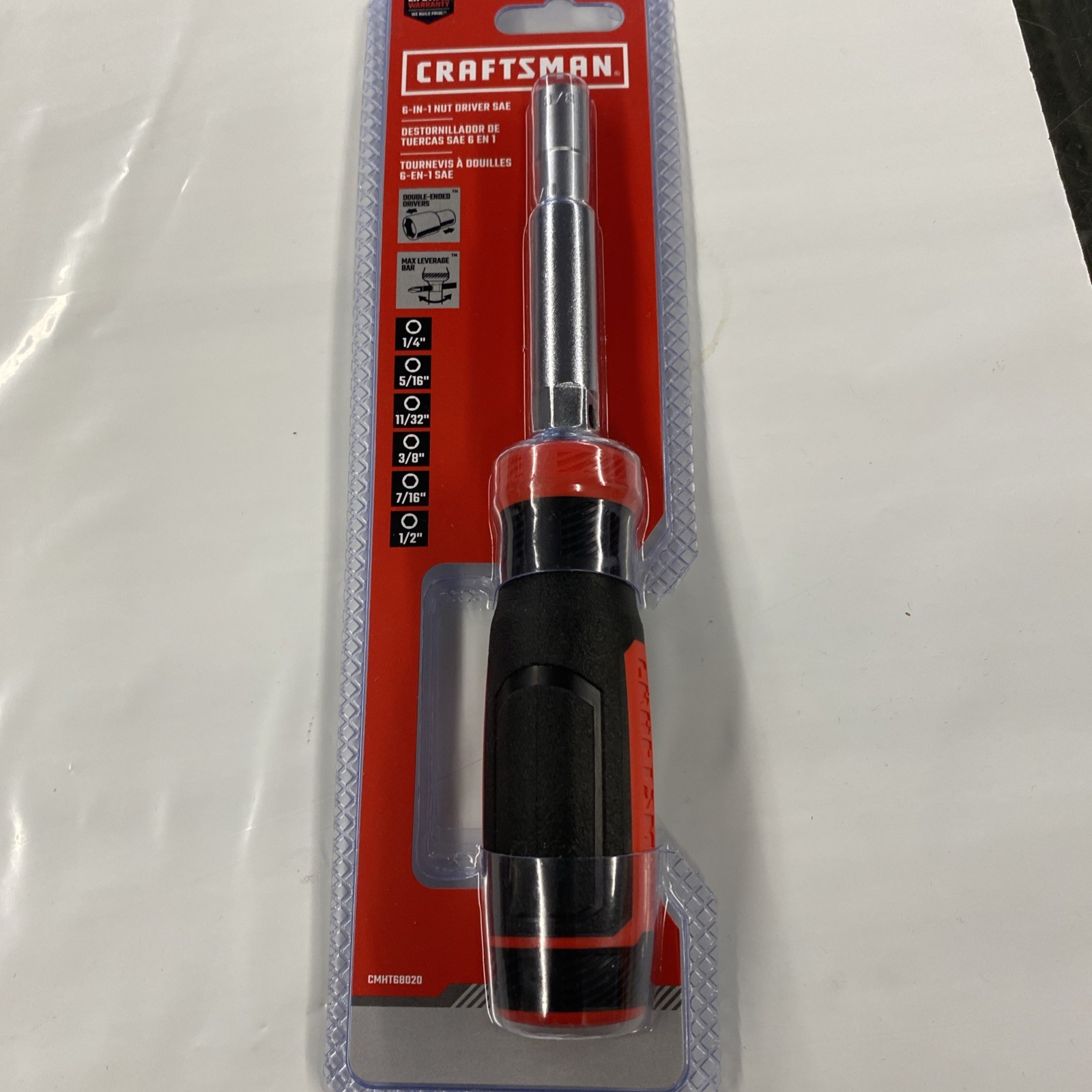 CRAFTSMAN 6 -Piece Standard (SAE) Hex Nut Driver Set #CMHT68020 New