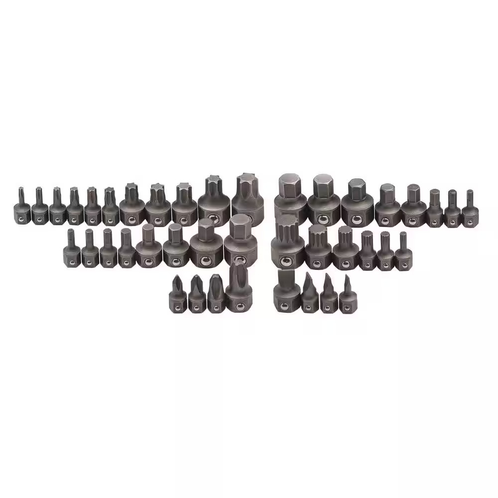 Low Profile Phillips, Slotted, Torx, Hex, and Triple Square Insert Bit Set for W