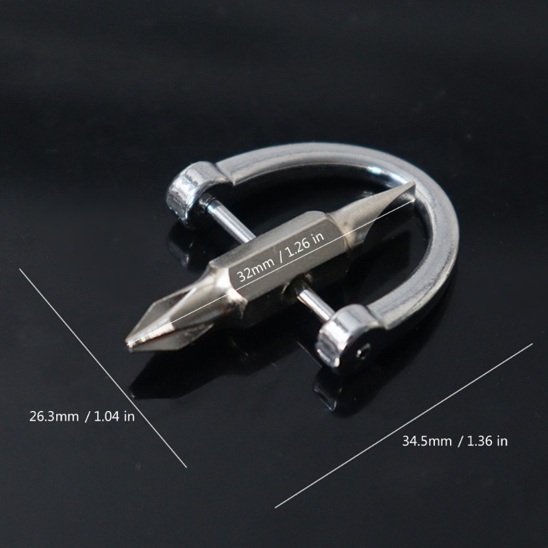 Practical Flathead Screwdriver Keychain For Everyday Carry Home And Travel Needs