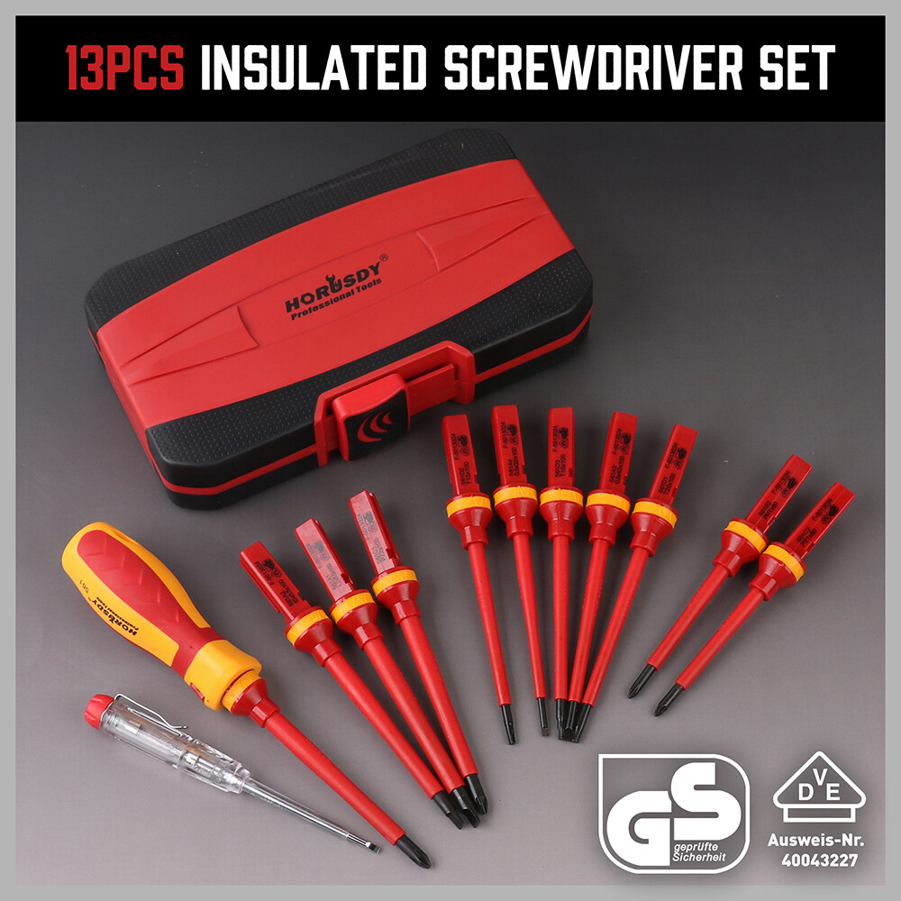 8pc Electrician’s Insulated Magnetic Electrical Hand Screwdriver Tool Set New