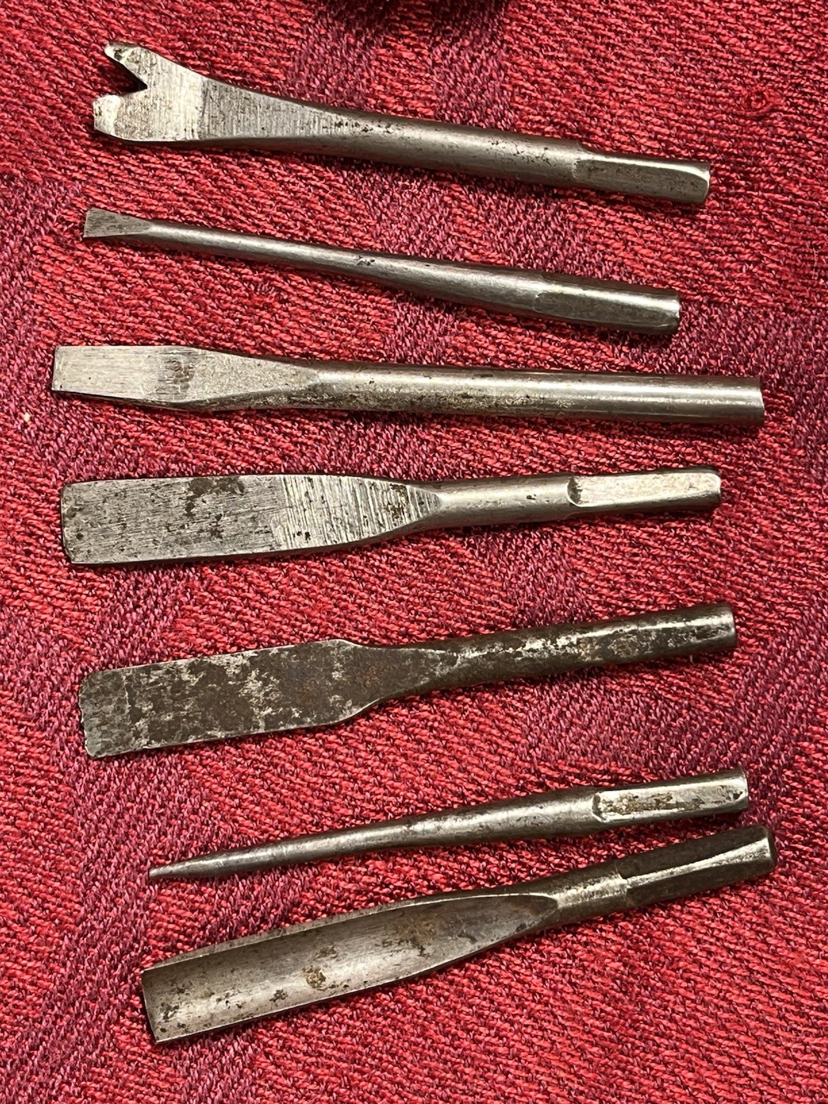 Vintage Antique Wood Handle Screwdriver Multi Tool With 7 Bits — 9152