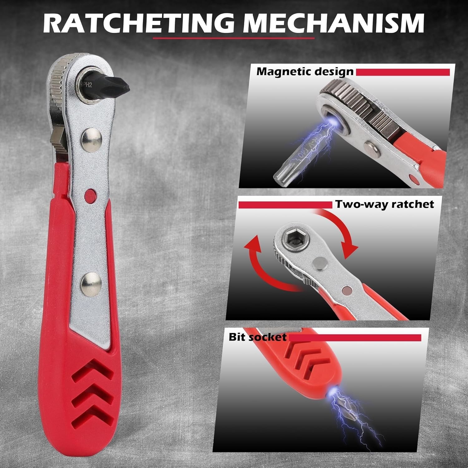 232-Piece Chrome Vanadium Screwdriver Bit Set with Ratchet Wrench – Complete Kit