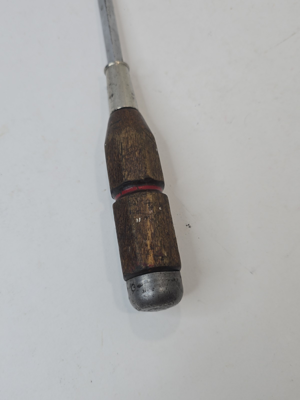 RARE Vintage Proto 12″ Flathead Screwdriver 9706 USA Wood Handle Tools