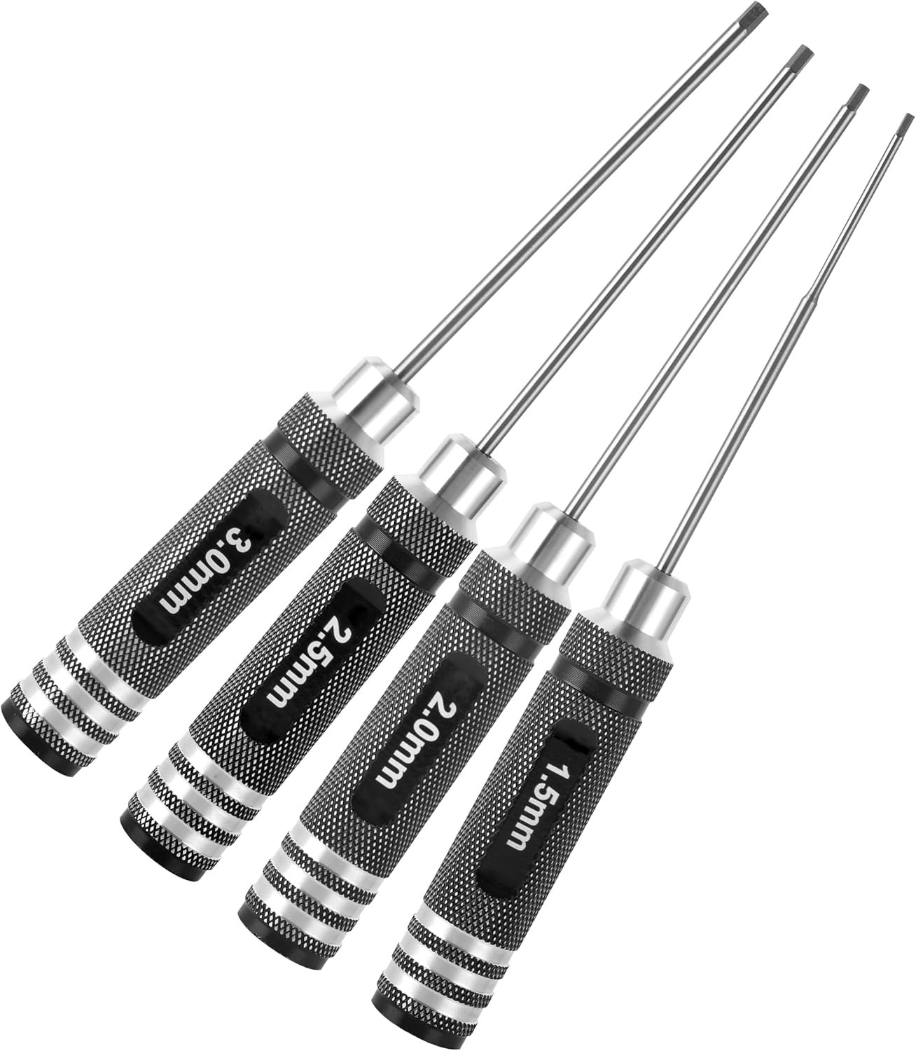 RC Hex ScrewDriver Set – 4pcs 1.5mm 2.0mm 2.5mm 3.0mm Hex Allen Screwdriver Kit