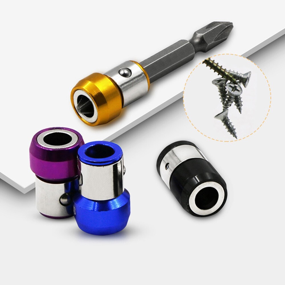 5 Pieces Magnetic Ring Screwdriver Bit Holder for Carpentry and Auto Repair
