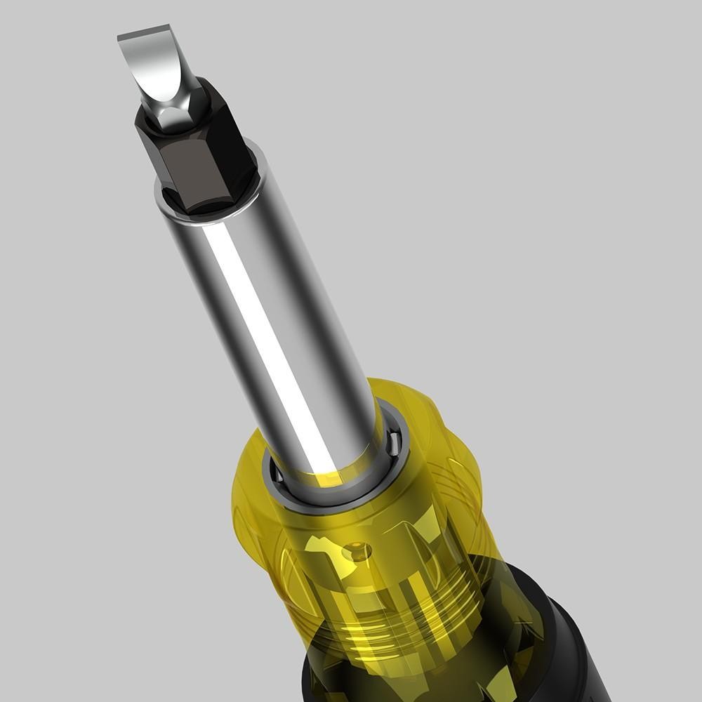 KLEIN TOOLS 32557 Multi-Bit Screwdriver / Nut Driver, 10-in-1, Heavy Duty