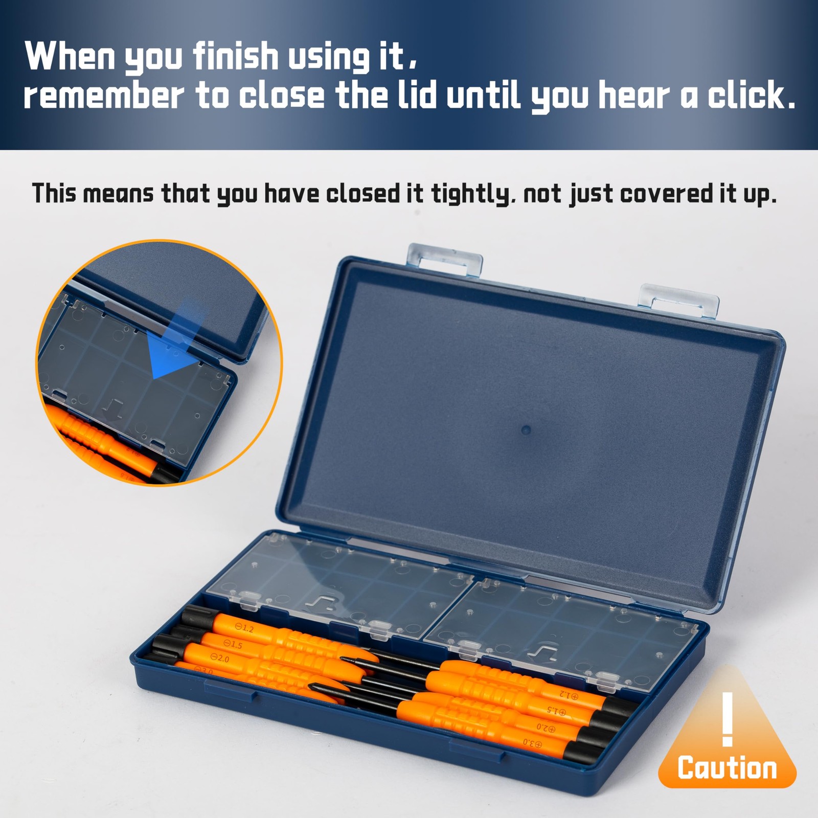 Precision Screwdriver Set with Magnetic Tips, 8-in-1 Multi-Function Blue