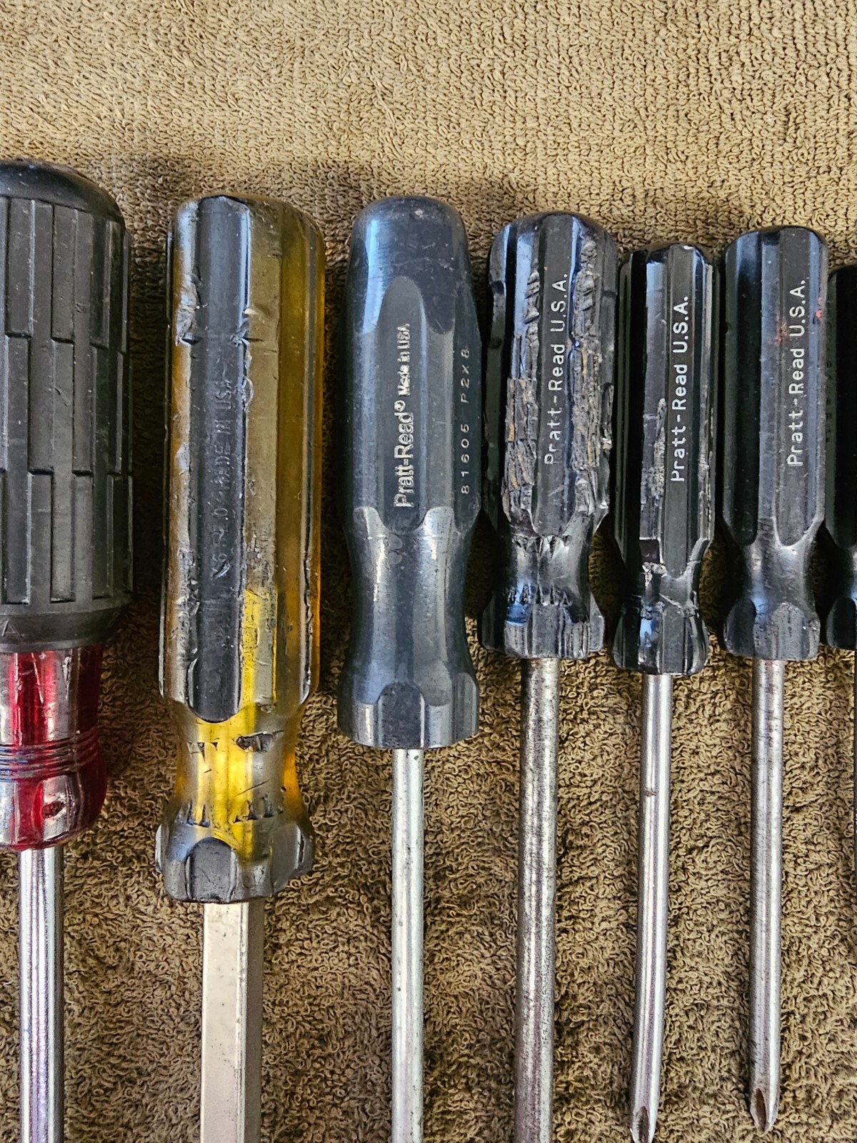 21 Pratt Read Crescent Screwdriver Set Slotted Phillips Flat Head Tip Long Short