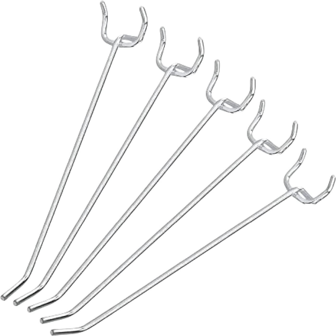 Neiko 53102A 6” Pegboard Hook Organizer Kit, 50 Pack, Hanging 6 Inch, 6 Inch
