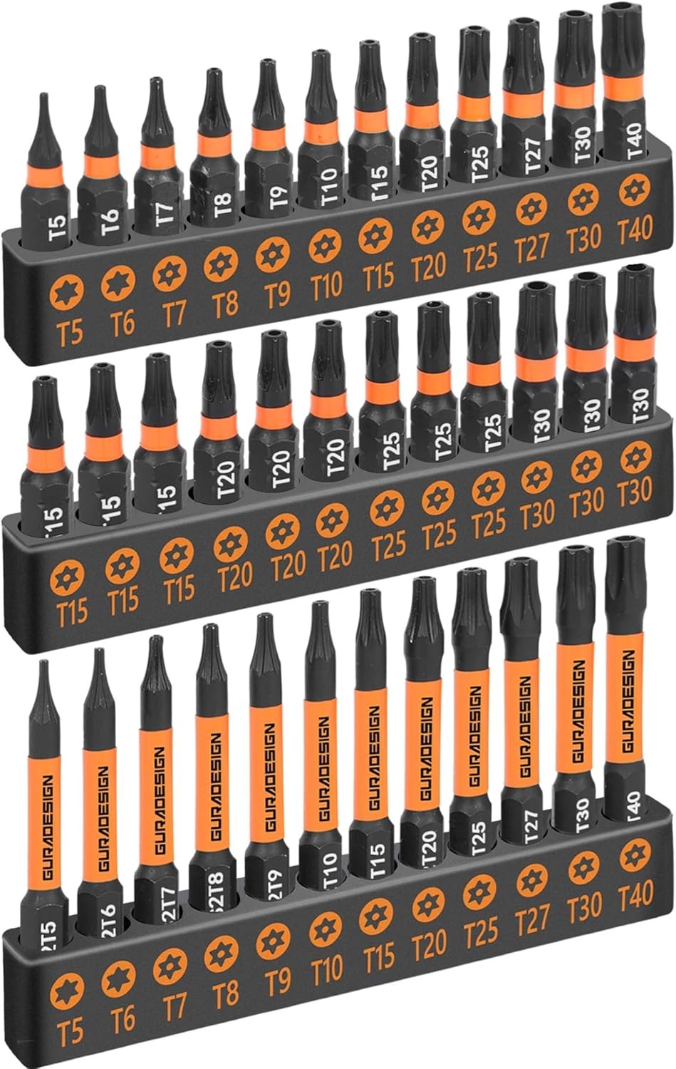 36 PCS Torx Bit Set, Tamper-Resistant Star Bits, One Size Black Hand Tools