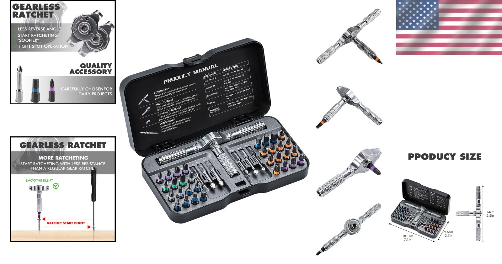S2 Steel 40 in 1 Screwdriver Set with Magnetic Tip – Ultimate DIY Companion