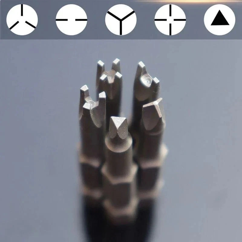 5PCS Special Screwdriver Bits Set 50mm U Y Triangle Inner Cross Tool